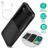 20000mAh Portable Charger Power Bank External Battery Pack w/ Digital Display Dual USB Charge Ports