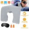 Travel Pillow Inflatable U Shape Neck Pillow Neck Support Head Rest Office Nap Car Airplane Cushion