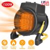1500W Portable Electric Space Heater Personal Fan w/ Overheat Protection Adjustable Temperature Ceramic Heater for Bedroom Office Desk