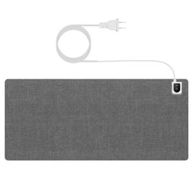 Warm Desk Pad Waterproof Heated Mouse Pad for Office Heated Desk Mat with 3 Temperature Levels 3 Timer Settings Digital Display 31.5x13in Grey
